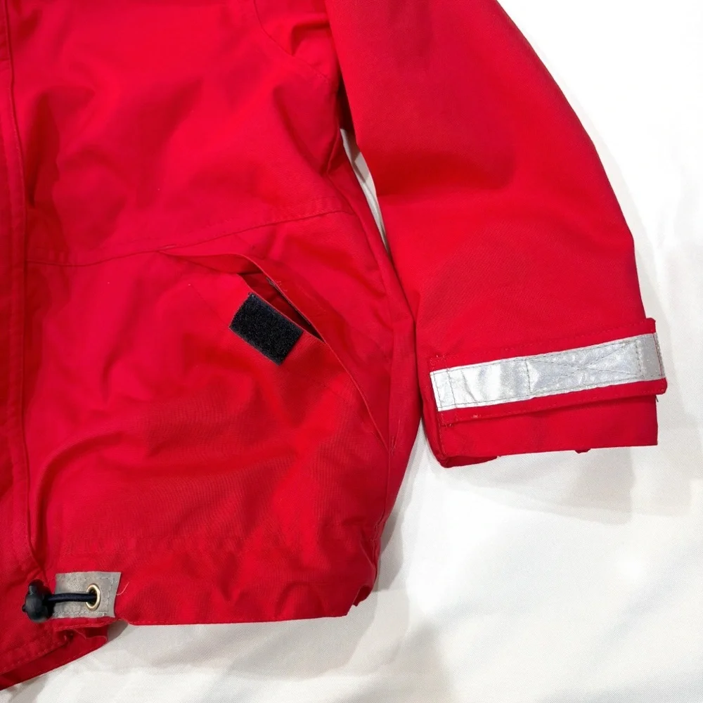 Hanna Andersson Weatherwear Jacket 110 (5T) Red Hooded Coat Kids